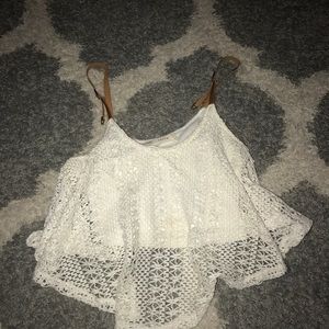 White crop top
